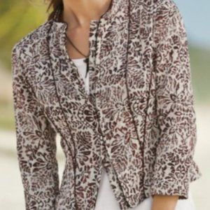 Peruvian Connection Tailored Romana Jacket Size 14